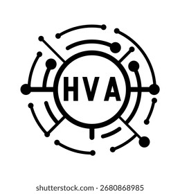 HVA letter design. HVA letter technology logo design. HVA Monogram logo design for an entrepreneur and business