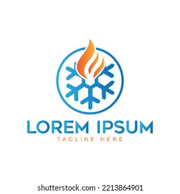 HVAC Air and Heating Logo Template