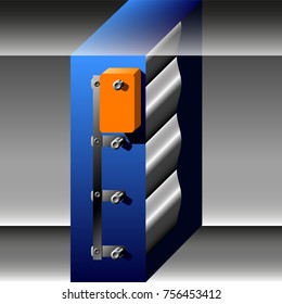 HVAC , air-intake damper, a part of the system