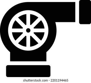 hvac duct Vector ilustración en un fondo transparente.Símbolos de calidad premium.Icono vectorial glifos para concepto y diseño gráfico.