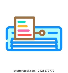 vector de icono de color de eficiencia energética hvac. signo de eficiencia energética hvac. ilustración de símbolo aislado
