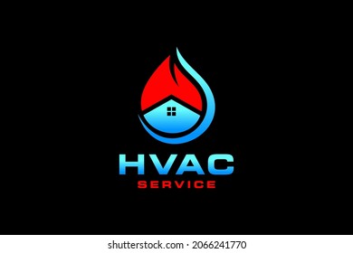 HVAC icons. Heating, ventilating and air conditioning