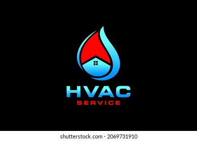 HVAC icons. Heating, ventilating and air conditioning