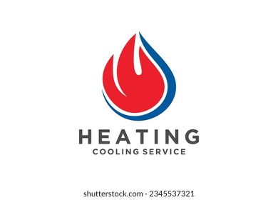 diseño del logotipo de HVAC, ventilación de calefacción y aire acondicionado, plantilla de paquete de logotipos de HVAC