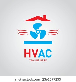 HVAC Logo Design Template. Heating, ventilation, and air conditioning, HVAC systems, logo design. plumbing, heating and cooling service Logo.