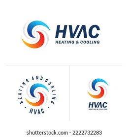 HVAC logo with multiple placements concept