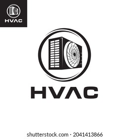 hvac logo vector design illustration