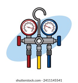 HVAC Manometer Design Illustration vector eps format , suitable for your design needs, logo, illustration, animation, etc.