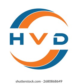Diseño de letra HVD. Diseño de logotipo de tecnología de letras HVD. HVD Monogram diseño de logotipo para un empresario y negocio