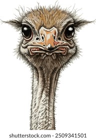 hvest ostrich bird is very beautiful image