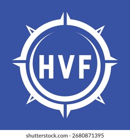 Diseño de letra HVF. Diseño de logotipo de tecnología de letras HVF. HVF Diseño de logotipo de monograma para un emprendedor y negocio