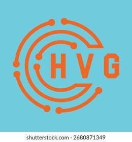 Diseño de letra HVG. Diseño de logotipo de tecnología de letras HVG. HVG Monogram diseño de logotipo para un emprendedor y negocio