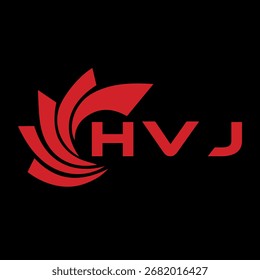HVJ diseño de la letra. Diseño de logo de tecnología de letras HVJ. HVJ Monogram diseño de logotipo para un empresario y negocio