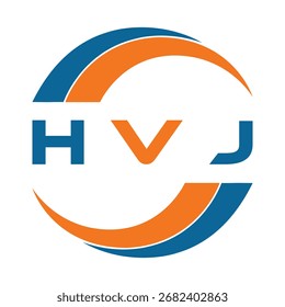 HVJ diseño de la letra. Diseño de logo de tecnología de letras HVJ. HVJ Monogram diseño de logotipo para un empresario y negocio