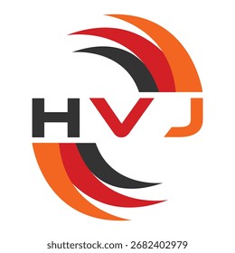 HVJ diseño de la letra. Diseño de logo de tecnología de letras HVJ. HVJ Monogram diseño de logotipo para un empresario y negocio