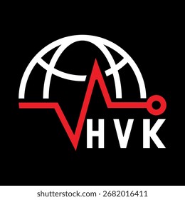 Diseño de letra HVK. Diseño de logotipo de tecnología de letras HVK. HVK Monogram diseño de logotipo para un empresario y negocio