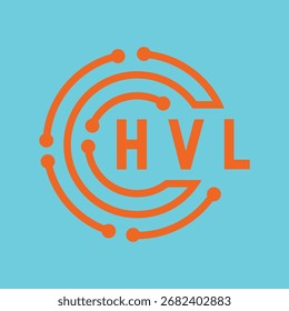 HVL letter design. HVL letter technology logo design. HVL Monogram logo design for an entrepreneur and business