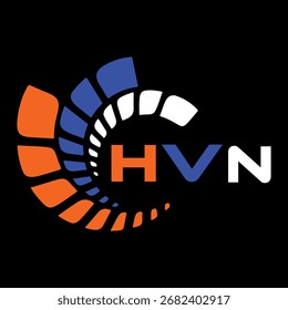 HVN-Buchstabendesign. Logo-Design für HVN-Brieftechnologie. HVN Monogram Logo-Design für Unternehmer und Unternehmen