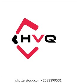HVQ creative minimalist letter logo. HVQ unique vector initials alphabet letter logo design
