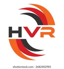 Diseño de carta HVR. Diseño de logotipo de tecnología de letras HVR. Diseño del logotipo del monograma de HVR para un emprendedor y negocio