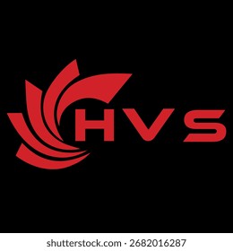 Design de carta HVS. Design do logotipo da tecnologia da carta HVS. Design de logotipo HVS Monogram para um empreendedor e empresa