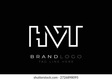 HVT abstract letter logo design. Modern Business Logo Design With Abstract Typography and Contemporary Style
