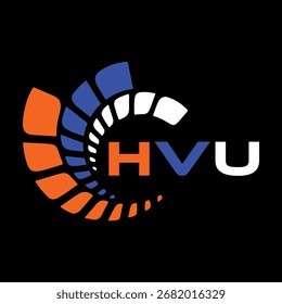 Diseño de letra HVU. Diseño de logotipo de tecnología de letras HVU. HVU Diseño de logotipo de monograma para un emprendedor y negocio