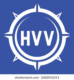 Diseño de carta HVV. Diseño de logotipo de tecnología de letras HVV. HVV Monogram diseño de logotipo para un empresario y negocio