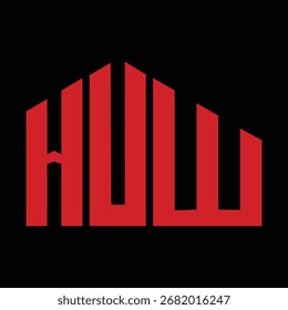 Diseño de letra HVW. Diseño de logotipo de tecnología de letras HVW. HVW Monogram diseño de logotipo para un empresario y negocio