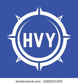 Diseño de letra HVY. Diseño de logo de tecnología de letras HVY. HVY Monogram diseño de logotipo para un empresario y negocio