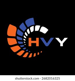 Diseño de letra HVY. Diseño de logo de tecnología de letras HVY. HVY Monogram diseño de logotipo para un empresario y negocio