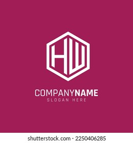 HW Cube Vector logo Design 