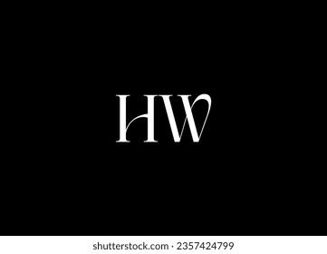 HW Letter logo design and initial logo