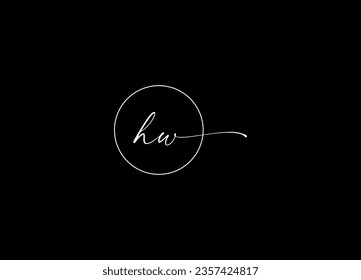 Logo-Design von HW Letter und Logo
