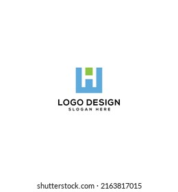 HW Letter logo design vector illustration