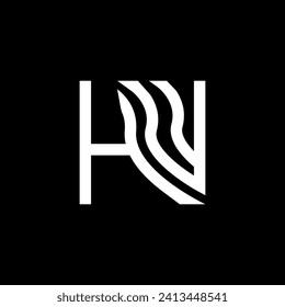 HW Brief Logo, Vektordesign, HW einfaches und modernes Logo. HW luxuriöses Alphabet-Design  
