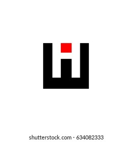 hw letter vector logo
