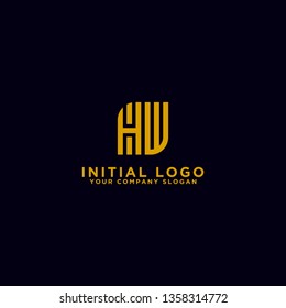 HW letters Initial / Monogram icons. - Inspirational vector logo design - Vector