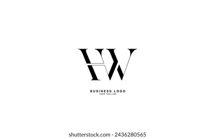 HW, WH, H, W, Abstract Letters Logo Monogram