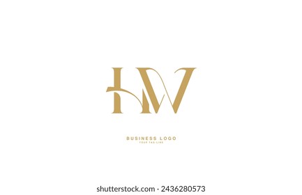 HW, WH, H, W, Abstract Letters Logo Monogram