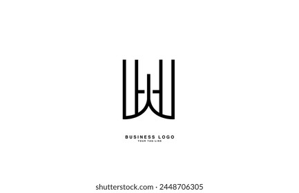 HW, WH, H, W, Abstract Letters Logo Monogram