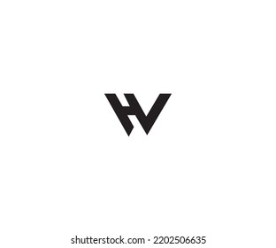 HW, WH initial Letter logo monogram designs modern vector templates