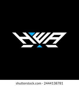 HWA letter logo vector design, HWA simple and modern logo. HWA luxurious alphabet design  