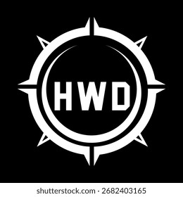 Diseño de letra HWD. Diseño de logotipo de tecnología de letras HWD. HWD Monogram diseño de logotipo para un empresario y negocio