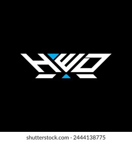 HWD-Buchstabenlogo Vektorgrafik Design, HWD schlicht und modern Logo. Luxuriöses HD-Alphabet-Design  