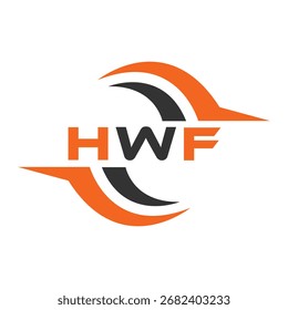 HWF diseño de la letra. Diseño de logotipo de tecnología de letras HWF. Diseño de logo HWF Monogram para un emprendedor y negocio