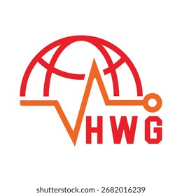 Diseño de letra HWG. Diseño de logotipo de tecnología de letras HWG. HWG Monogram diseño de logotipo para un emprendedor y negocio