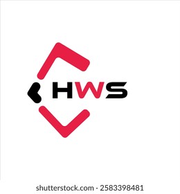 HWS creative minimalist letter logo. HWS unique vector initials alphabet letter logo design
