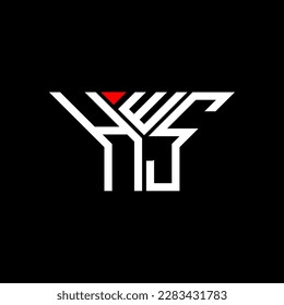 HWS letter logo creative design with vector graphic, HWS simple and modern logo.