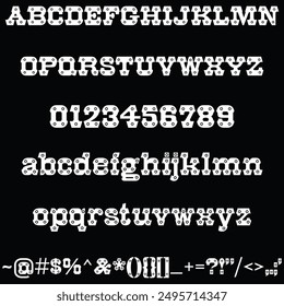 HWT Archimedes Font, Alphabet, Uppercase Letter, Numbers, Signs And Symbol